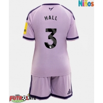 Camiseta Newcastle United Lewis Hall #3 Tercera Equipación para niños 2026-27 manga corta (+ pantalones cortos)